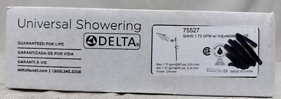 DELTA 75527 CHROME 10-inch Raincan Shower Head and Hand Held Shower Combo