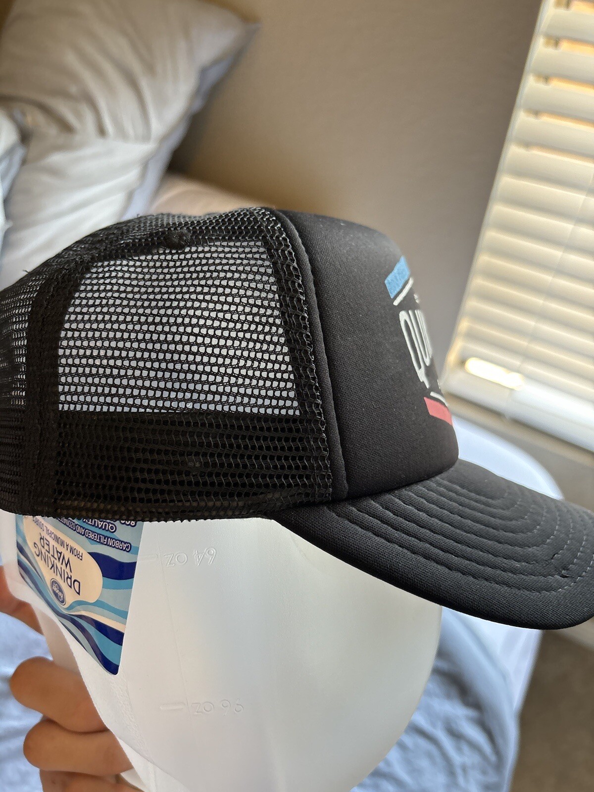 Black Quicksilver Mesh Adjustable One Size SnapBa… - image 5