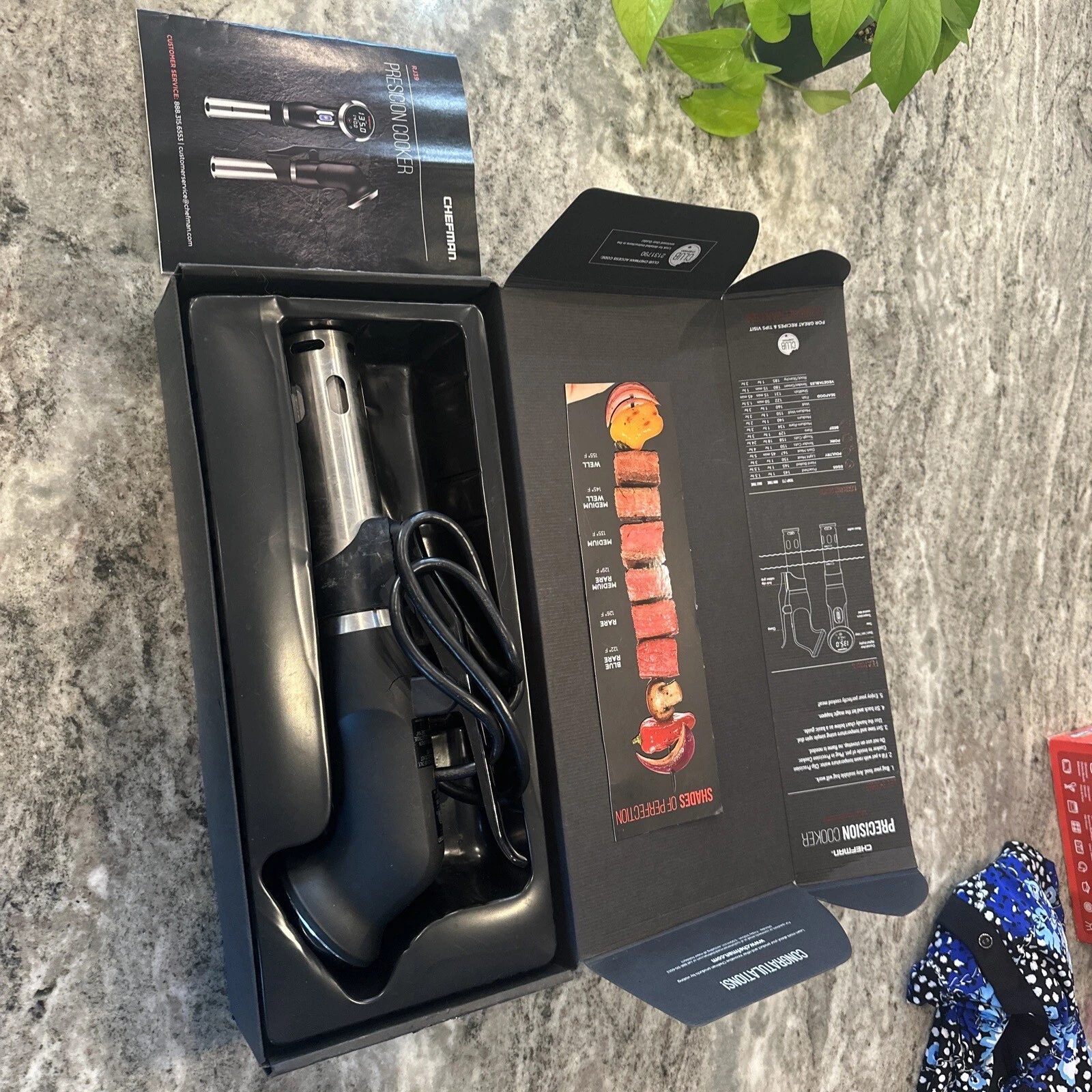 Chefman Sous Vide Immersion Circulator w/Precise Temperature-Digital Touch Disp