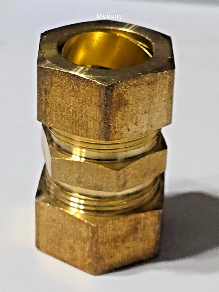 1 in. x 1 in. Tube OD - STRAIGHT UNION - Brass Compression Fitting 1" x 1" - NEW - Image 4 of 4