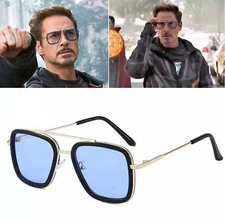 High Quality Iron Man Tony Stark Fishing Sunglasses Square Outdoor Sport Fishin