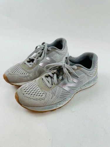 New Balance sportliche Laufschuhe Damengröße 7,5 grau Schnürschuhe *WARISLO1*