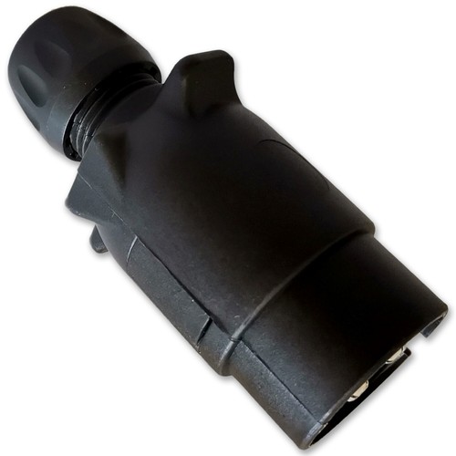 Aspöck Anhängerstecker 7-polig ISO 1724 12V Trailer Stecker Doppel Tülle Ausgang - Bild 4 von 8