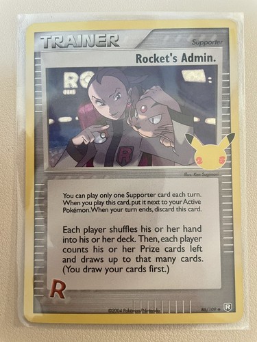Pokémon TCG Rocket's Admin Celebrations: Classic Collection 86/109 Holo NM