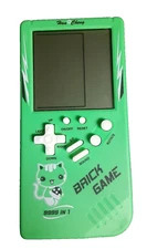 Brick Game Green Handheld 9,999 in 1 Video Games Han Cheng