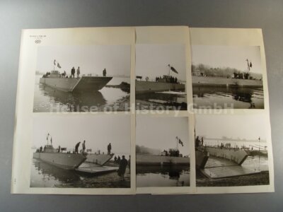 121875, 6 Fotos Erprobung Landungsboots LCM, Blohm & Voss, B&V