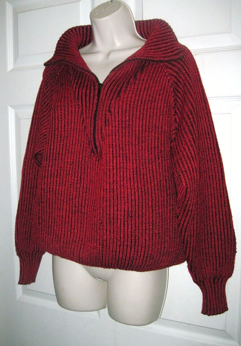 Kit de cárdigan a rayas para mujer Kenzo suéter cuello rojo y negro cremallera mediano nuevo - Imagen 7 de 12