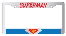 Superman Chrome License Plate Frame DC