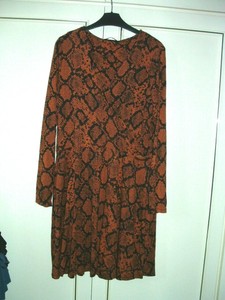 tesco orange maxi dress