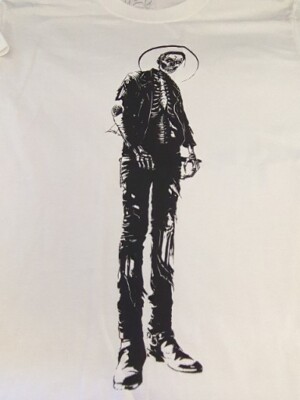 G Eazy The Beautiful & Damned Merch Tour T Shirt White Skeleton Small  Hip Hop