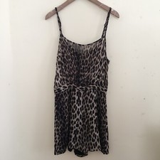 Topshop Leopard Jumpsuit US 2 NWT