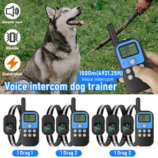 Walkie Talkie Shock Collar for Dogs Training Collar 4921ft with Remote Control