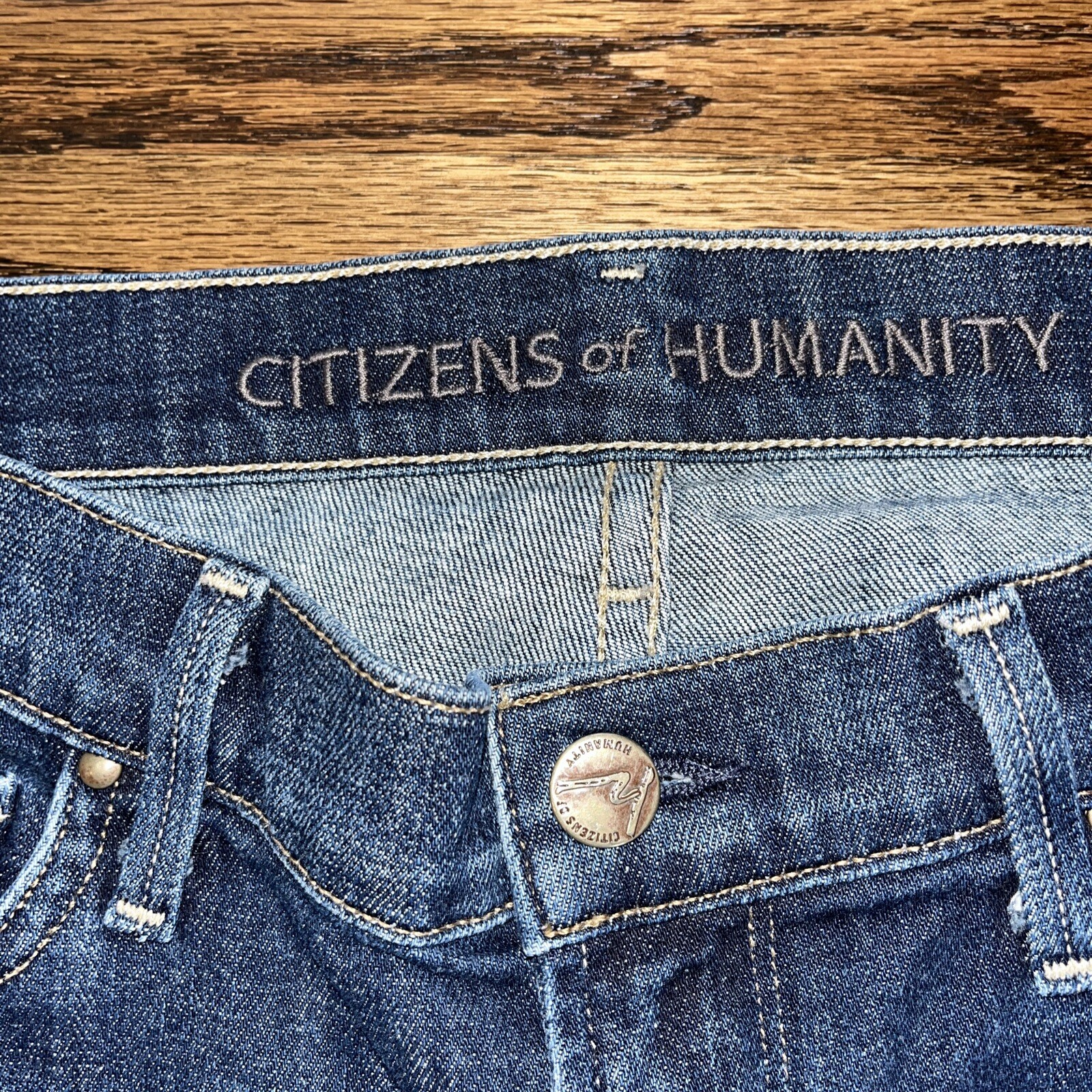 Citizens of Humanity Blue Ava Stretch Low Rise Straight Leg Jeans 31 X 32.5 - View 4