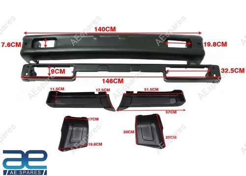 Front & Rear Bumper + Protector Set For Suzuki Samurai SJ410 SJ413 Jimny S2u - Picture 2 of 6