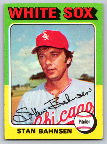 1975 Topps #161 Stan Bahnsen Chicago White Sox Baseballkarte