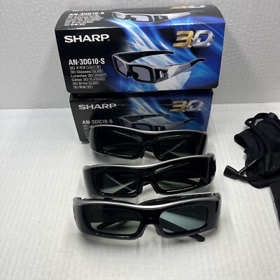 SHARP AN-3DG10-A 3Dメガネ×2個 Amazon | シャープ 3Dメガネ