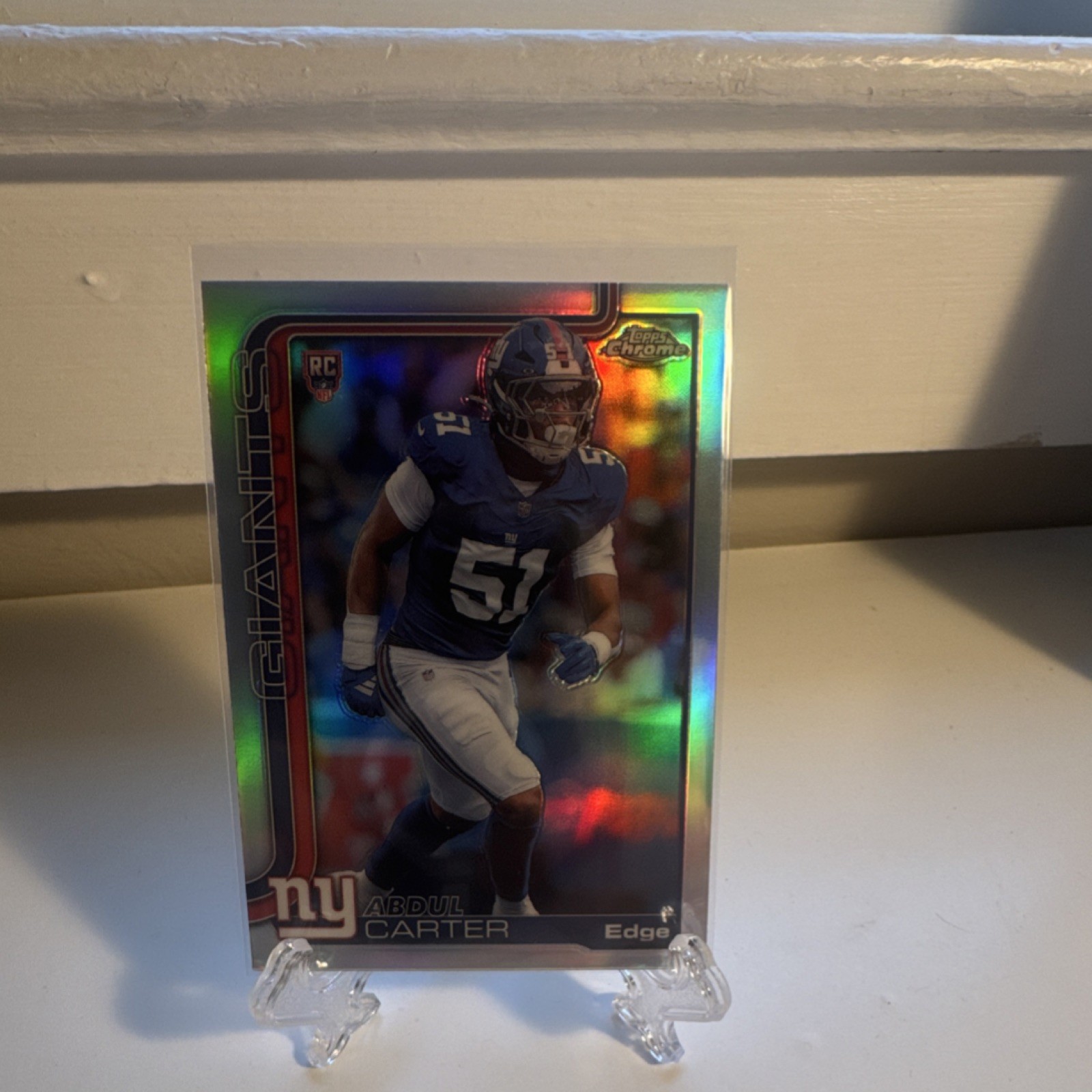 Topps Chrome 2025 Silver Refractor Abdul Carter #350 RC