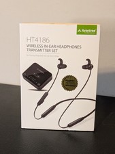 Avantree HT4186 Wireless In-Ear Headphones Transmitter Set In Black