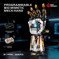 1628pcs Mechanical Arm Building Block Kit with Motor, Remote & App Control, Ligh