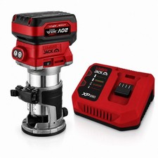 Lumberjack 20V Cordless Brushless Trim Router Kit 4.0Ah Battery & Fast Charger