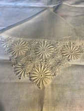Vintage Fancy Corners Daisy Like Hankie Bridal Wedding EC   
