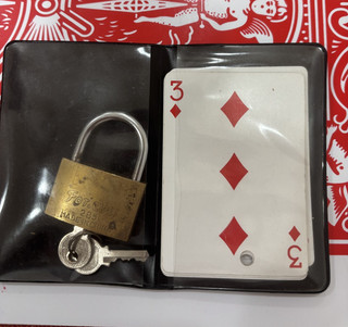 Padlocked Card Escape Trick