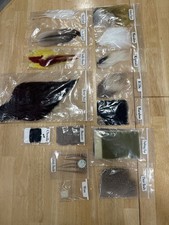 Fly Tying Materials Lot Feathers Fur Hackle D...