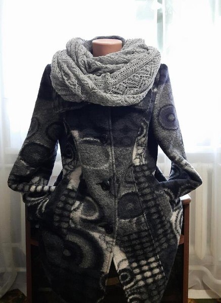 Women Andrea Coat Grey Polyester 40 / L / 48
