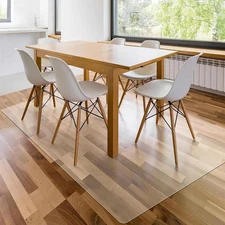 Large Clear Chair Mat for Hardwood Floors, 4.75' x 7' Rectangle
