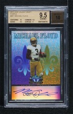 2012 Leaf Valiant Purple 19/25 Michael Floyd #MF1 BGS 9.5 GEM MINT Auto 0s3