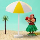  6pcs Miniature Beach Umbrella Mini Sun Umbrella Decors Micro Landscape Beach