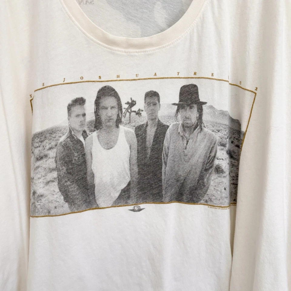 Camiseta cuadrada TRUNK LTD para mujer blanca gráfica U2 THE JOSHUA TREE talla S EE. UU. Foto 2 de 4