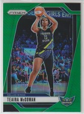 2024 Panini WNBA Prizm - TEAIRA MCCOWAN - GREEN PRIZM #105 - Dallas Wings