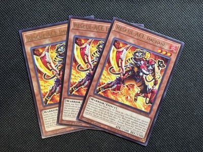 3x YuGiOh! - Rescue-ACE Impulse MZMU-EN098 Rare 1st Edition Near Mint