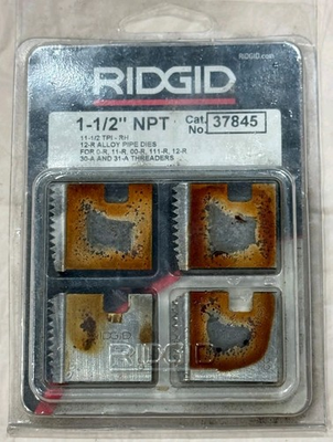 #ad Ridgid Tool 37845 Pipe die 12R 1 1 2in New Water Exposure $40.00