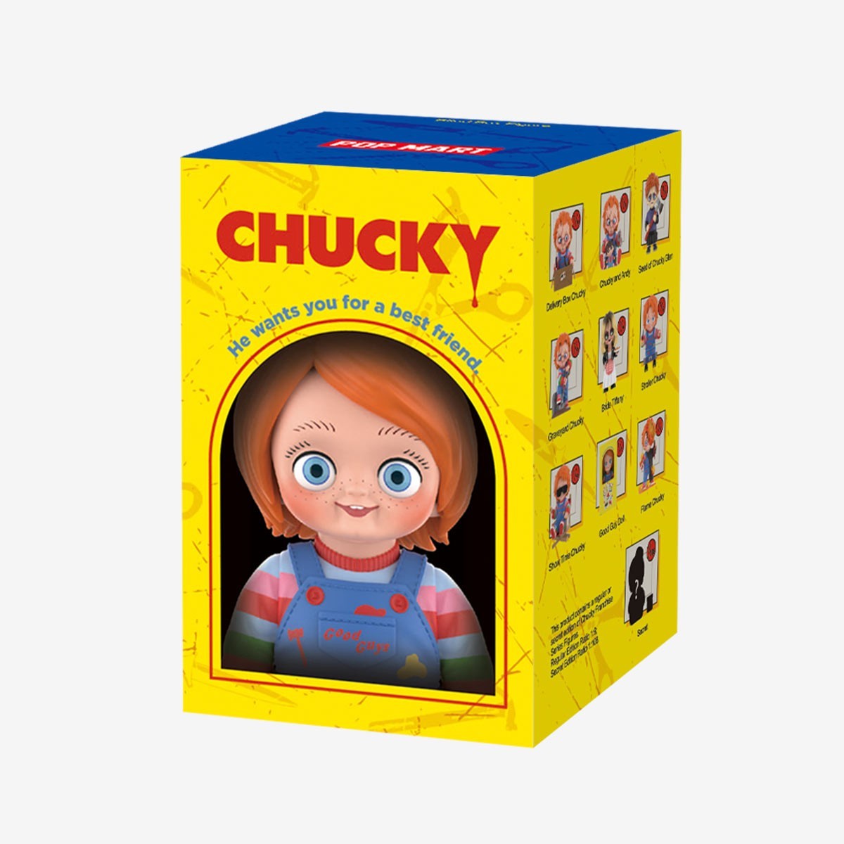 POP MART Chucky Franchise Series figurine de collection haute finition en vinyle scellée