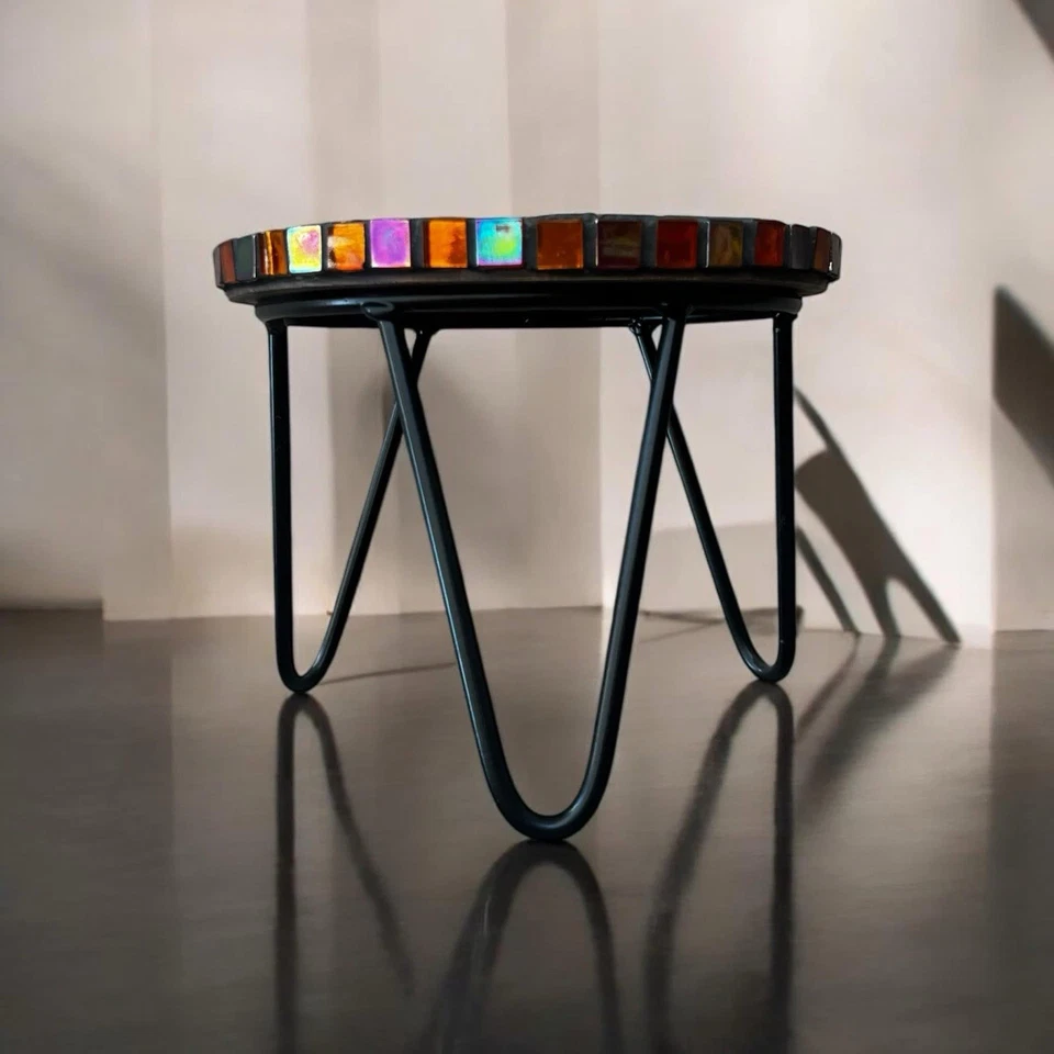 Mosaic Side Table. Handmade. - image 2 of 4