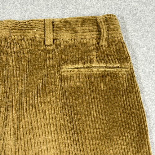 J Peterman Corduroy Pants Mens 32 Wide Wale Pleated Cuffed Portugal Velluto - Picture 17 of 17
