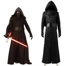 Star Wars The Last Jedi Kylo Ren Cosplay Costume Outfit Mens Coat Accessories