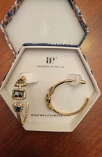 Bomb Party June Hoop Earrings "A Hopeful Surprise’" Alexandrite on Gold