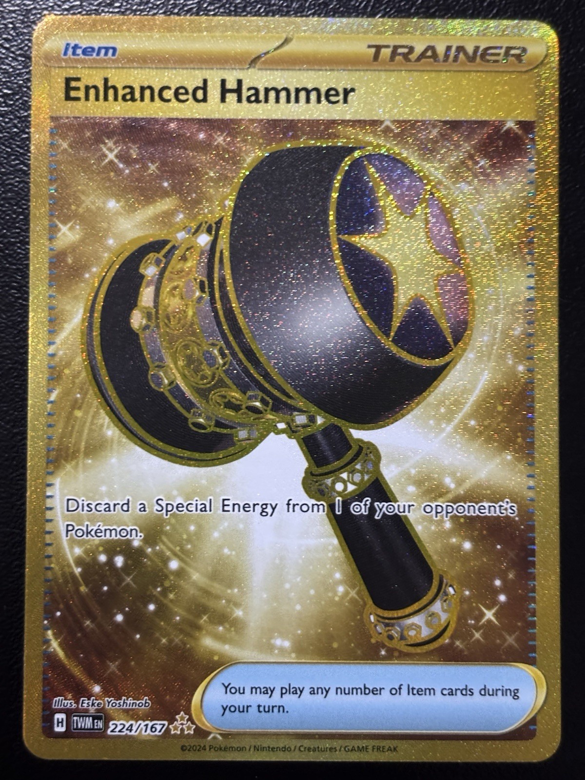 Pokemon Enhanced Hammer 224/167 Sv06: Twilight Masquerade Hyper Rare NM