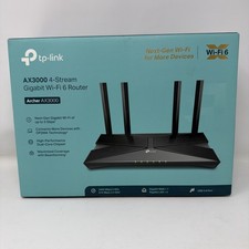 New TP-Link Archer AX3000 4 Stream Dual-Band WiFi 6 Wireless Router up to 3 Gbps