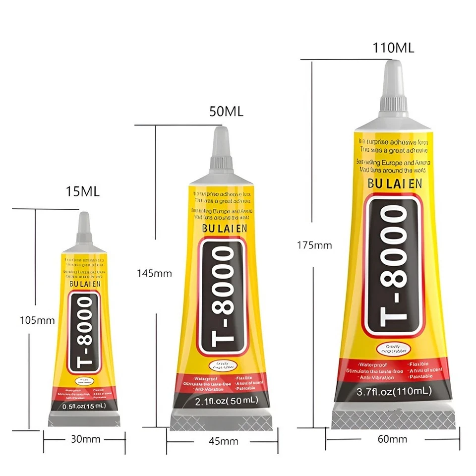 T-8000 Kleber 15/50/110ml Display Handy Reparatur BULAIEN Original - Bild 2 von 4