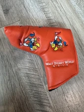 Walt Disney World Donald Duck Golf Blade Putter Head Cover Orange Magnetic