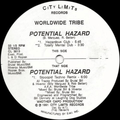 Worldwide Tribe - Potential Hazard (12'') (Near Mint (NM or M-)) - 4142392410