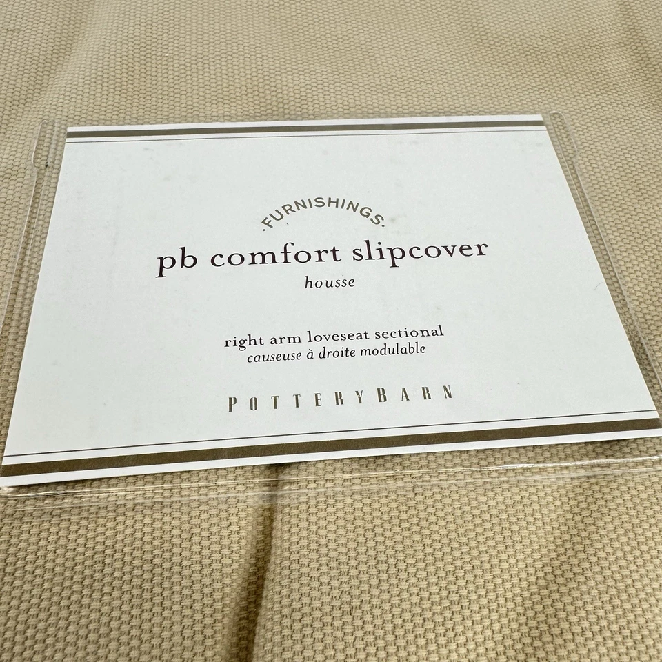Funda Seccional Pottery Barn Brazo Derecho Loveseat HNY Beige Oscuro PB Comfort Foto 2 de 4