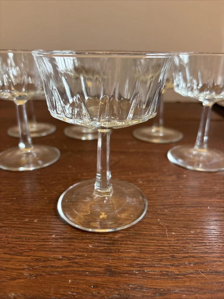 8 Cristal D'Arques Durand REGENCY Alto Sherbet Champagne Copa Postre FR 4.5" Foto 3 de 4