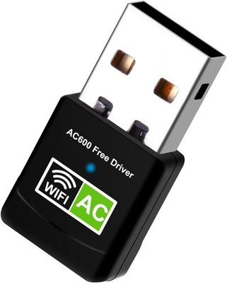 USB WLAN Adapter 600 Mbit s Dualband 2,4 5,8 GHz Mini Stick Windows