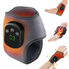 Electric Wrist/Foot Massager Pain Relief 3 Modes Vibration Hot Compress Therapy