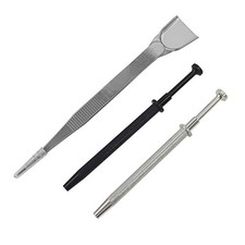 Jeweler Pick Up Tools 3PCS Stainless Steel Tweezers with 4 Claw Gripper